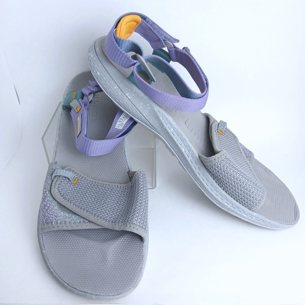 Merrell Paloma Womens Sandals Grey Purple Mesh Strap Hiking Outdoor J004188 10